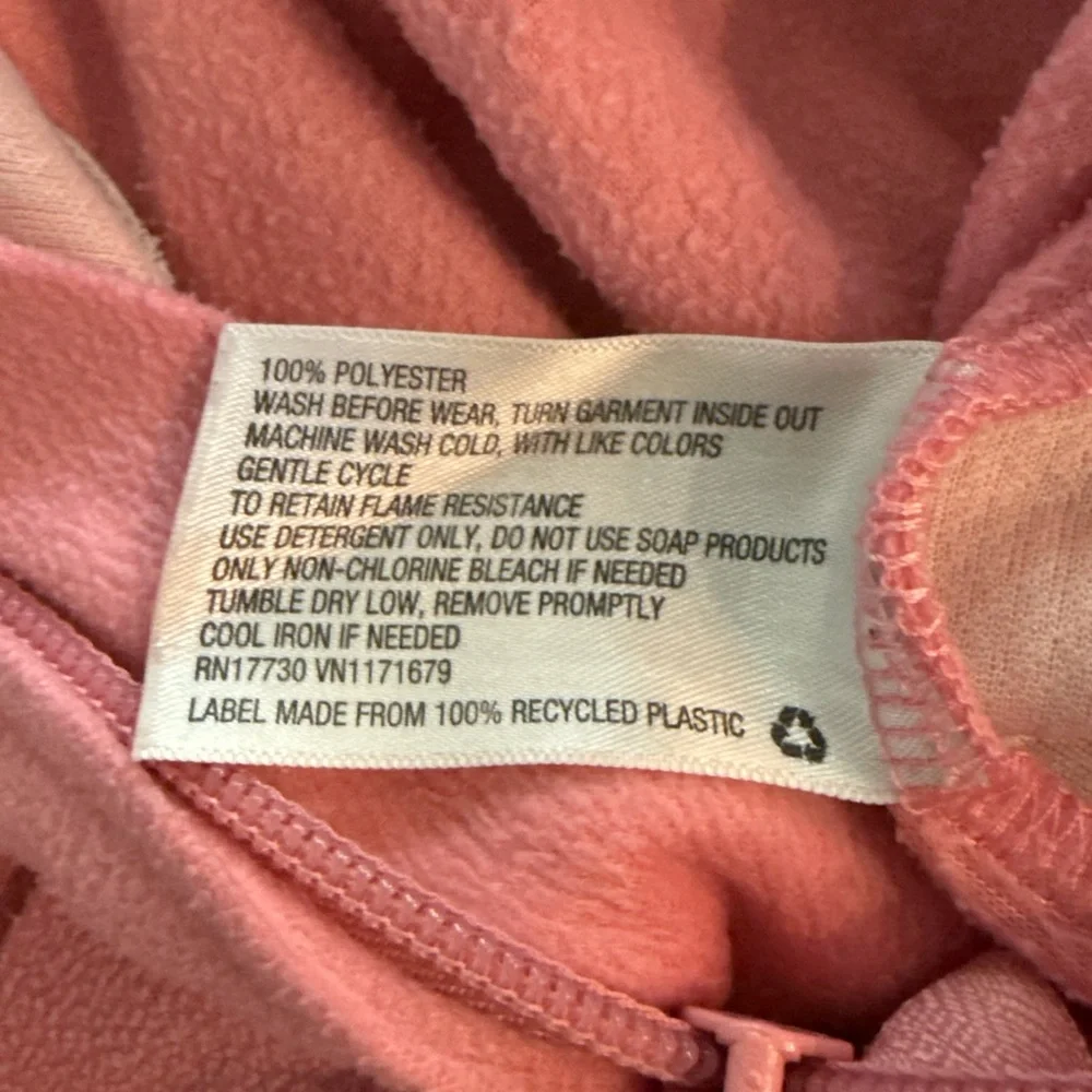 Cat & Jack Girls S (6/6x) Polyester Pink Hooded Pajamas